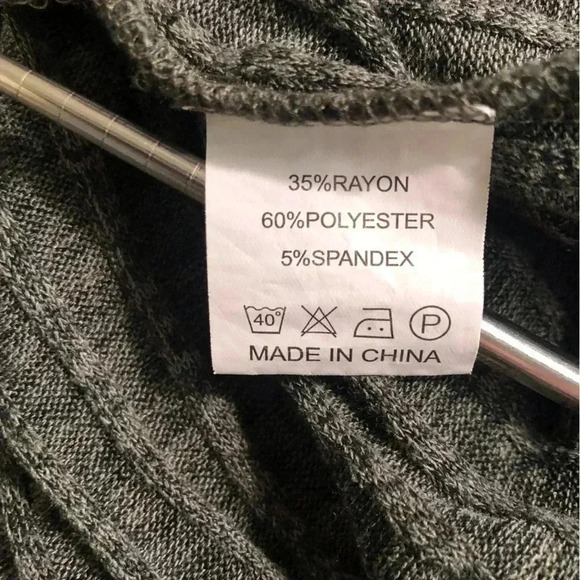 Womens XXL Unbranded Green Ribbed Knit Sweater L/S Super Soft - Picture 5 of 5